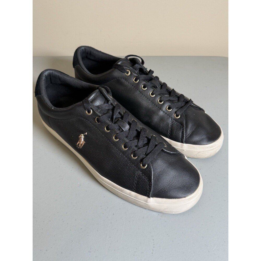 Polo Ralph Lauren Longwood Leather Upper Lace up Sneakers Shoes Size 11 EUC